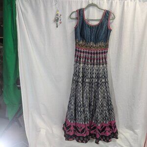 Kaatha by Karishma Multi-Color and Multi-Layer Dress